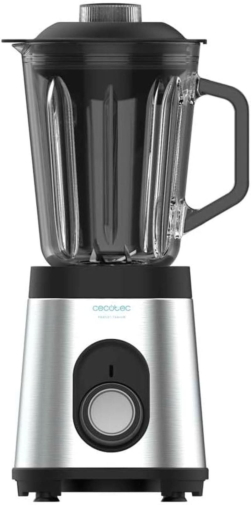 Cecotec Mixer Glas Power Schwarz Titan 1000 INOX. 1000 W, Edelstahlgehäuse, 6-Blatt-Blatt Mit Schwarzer Titanbeschichtung, 1,5-L-Glaskrug, 5 Geschwindigkeiten [Energieeffizienzklasse a +] Bucatarie Naty Shop