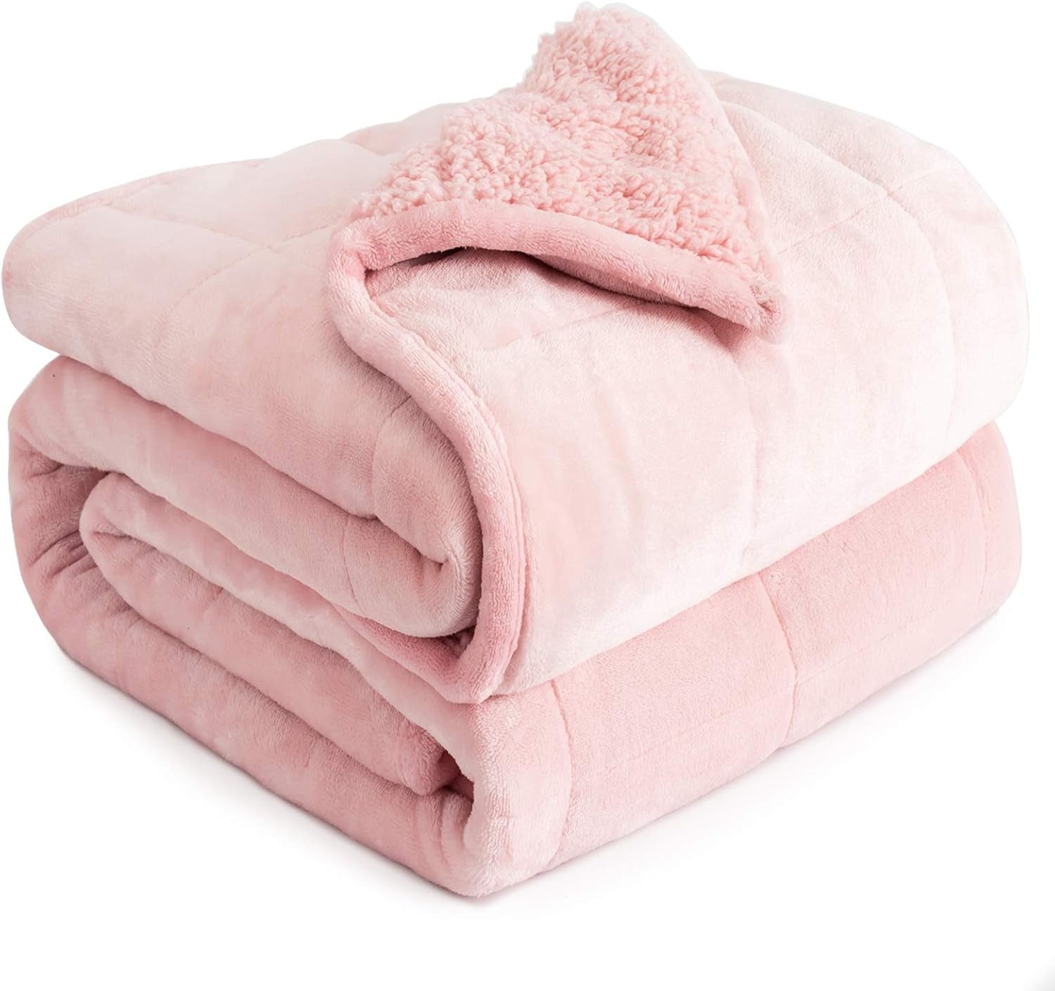 Cottonblue Coperta ponderata 6,8 kg Queen Size Flanella Shaggy Sherpa Coperta ponderata per adulti Comode coperte ponderate per piumini pesanti lenitivi e rilassanti 152,4 x 203,2 Naty Shop Quilts & Quilts Rosa 60 x 80 15 lb