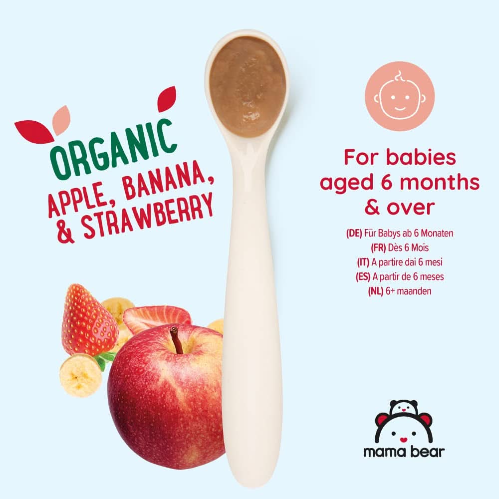 Mama Bear, purea biologica di diversi frutti, set 6 x 90 grammi Mamma e Bambino Naty Shop