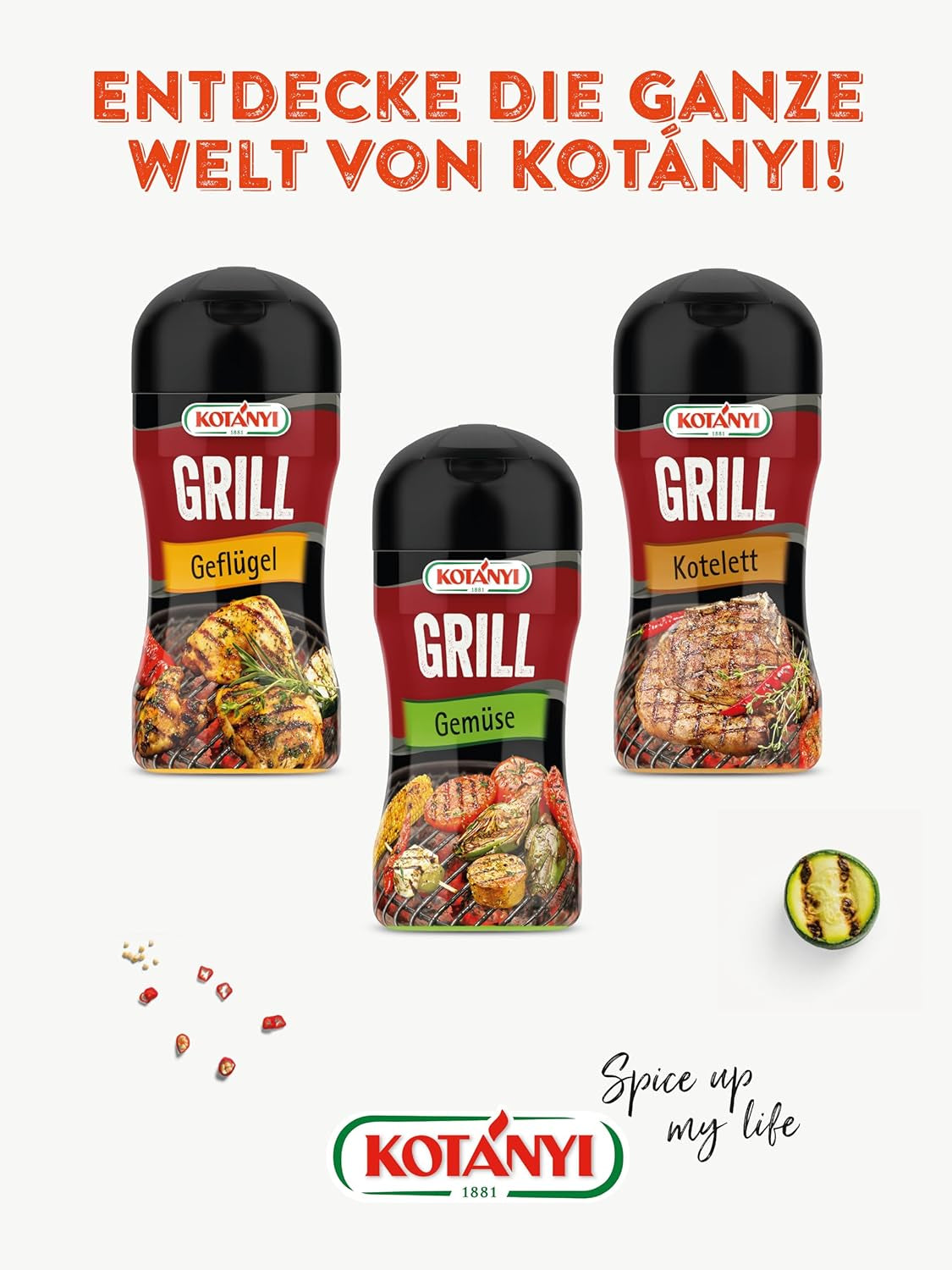 KOTÁNYI Grill Fisch Grillgewürz 80g - Gewürz für Fisch & Meeresfrüchte - Marinade für jede Fischart - Gewürzmischung zum Grillen - [Jetzt für die nächste Grillfeier bestellen!]