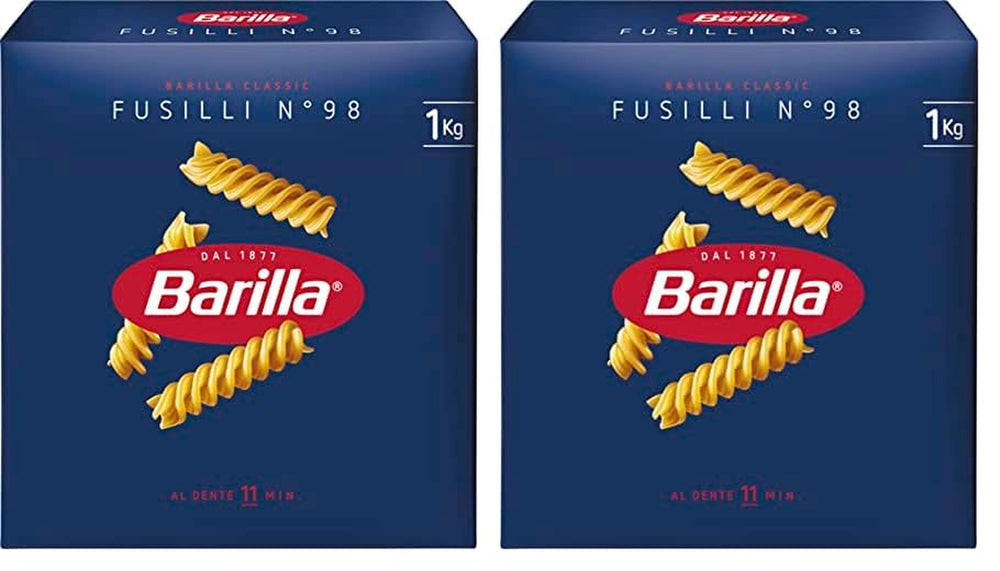 Pasta Barilla Classico Fusilli n. 98, di grano duro di alta qualità, sempre al dente, 1 kg