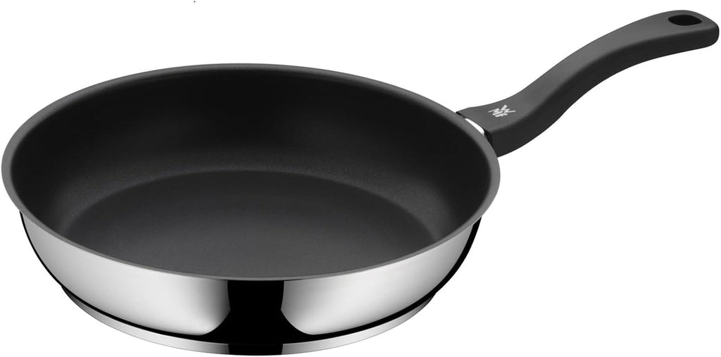 WMF Devil Pfannenset 2-Teilig, Bratpfanne 28 Cm + 24 Cm, Pfanne Induktion, Cromargan Edelstahl Beschichtet, Kunststoffgriff Naty Shop