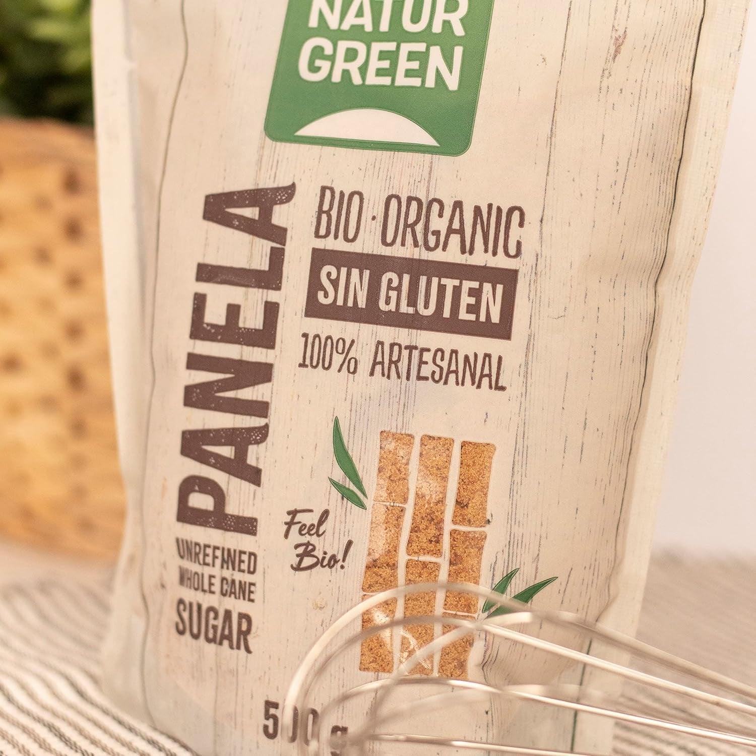 - Pannello Cristallizzato Biologico, Zucchero Puro, Dolcificante Ecologico, Succo Naturale di Canna da Zucchero - 500G, Confezione da 12 Dolcificanti Naty Shop