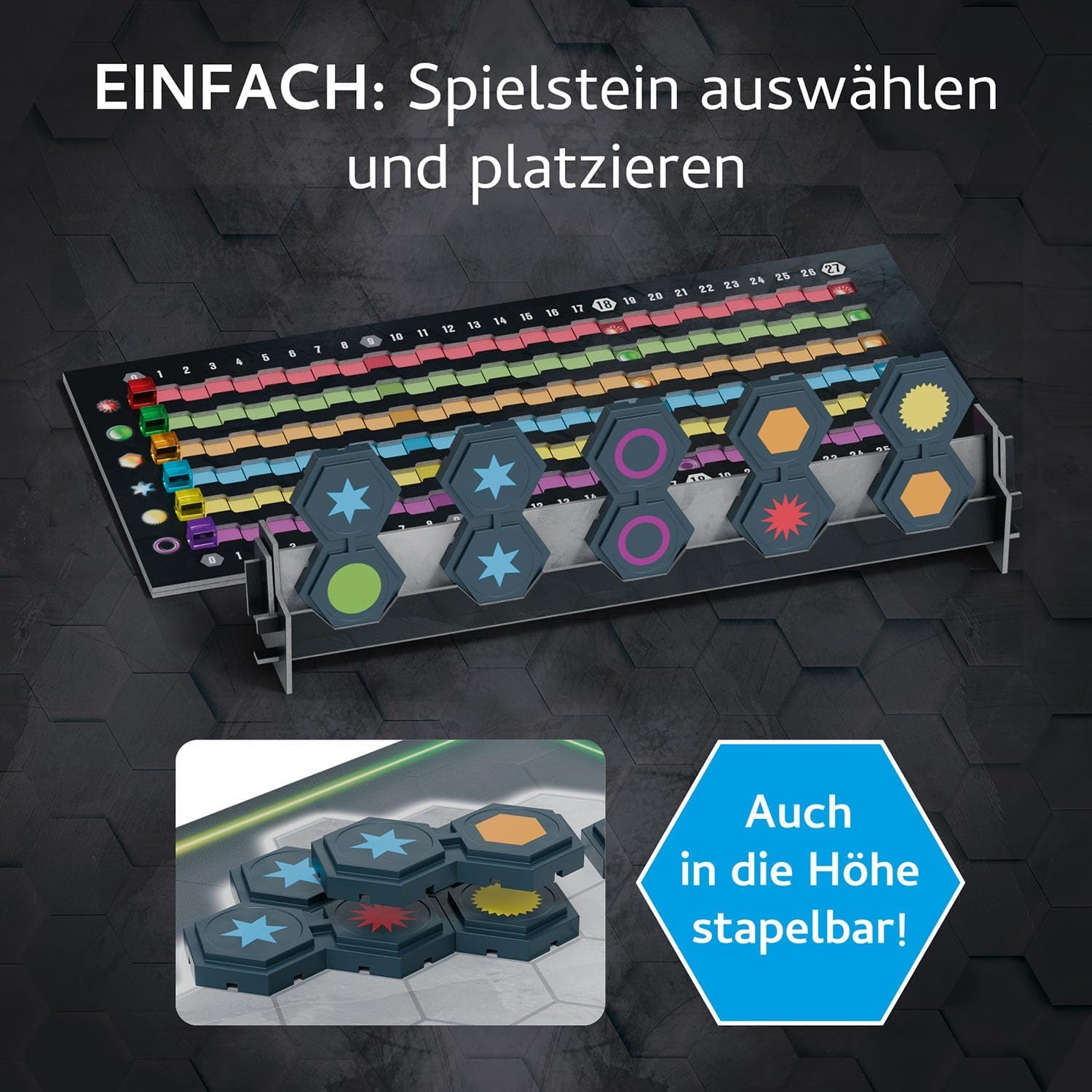 KOSMOS 684006 3D semplicemente geniale con mattoncini 3D di alta qualità. Scopri nuove possibilità, gioco da tavolo per tutta la famiglia dai 10 anni in su, regalo, gioco per famiglie da 1 a 4 giocatori, gioco di società