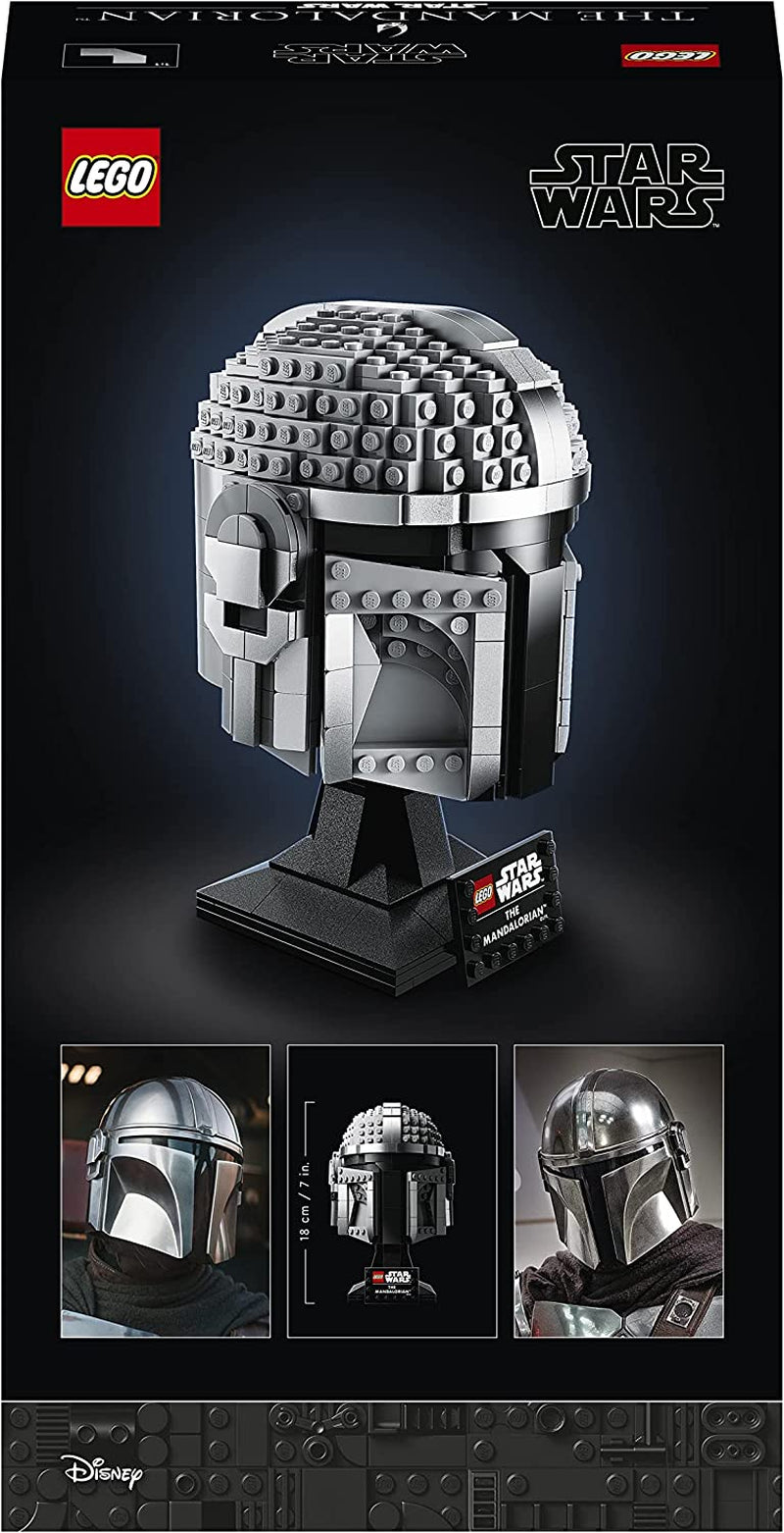 Modello di casco mandaloriano LEGO Star Wars, collezione di decorazioni per la stanza e un meraviglioso regalo per adulti, kit, uomini, donne, madre, padre, idea regalo da collezione 75328 Set di costruzione Besuche den LEGO-Store