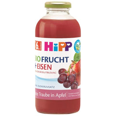 Hipp Bevande biologiche con succo di frutta +, multifruit con vitamina C, confezione da 6 (6 x 0,5 L) Madre e bambino Naty Shop 500 ml Frutti rossi