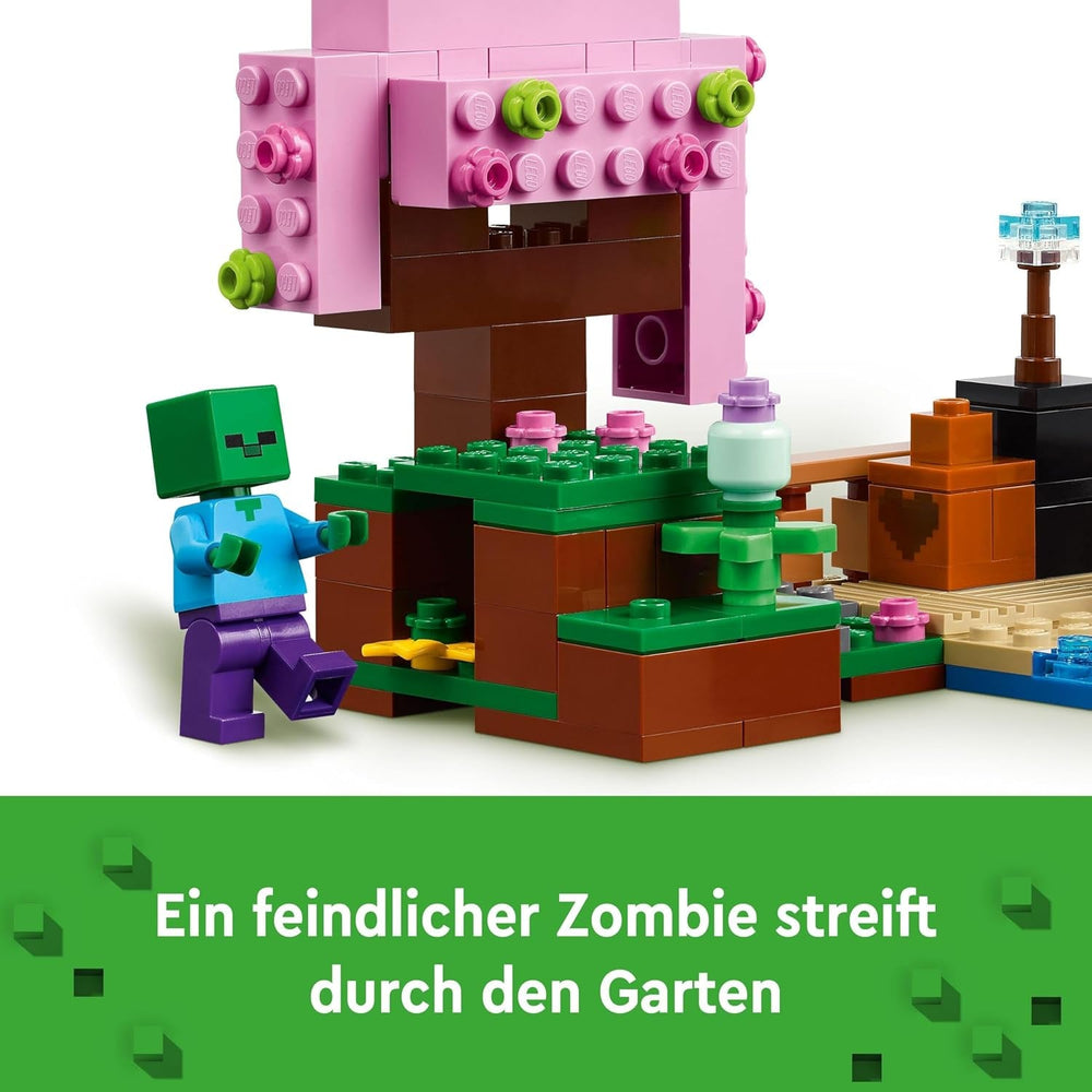 LEGO Minecraft Frutteto in Fiore di Ciliegio Giardino Giocattolo da Esplorare con Sunny, Sniffer, Zombie e le Api Regalo per Giocatori per Ragazzi e Ragazze 21260 Set di Costruzioni Beuche den LEGO-Store di 8 Anni