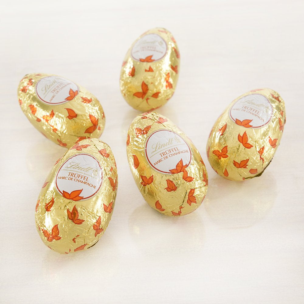 Miscela speciale di cioccolato | 2x180 g | Uova di latte intero in cinque varietà con e senza alcool (Uova Marc de Champagne e tartufi di cioccolato | 3 x 90 g)