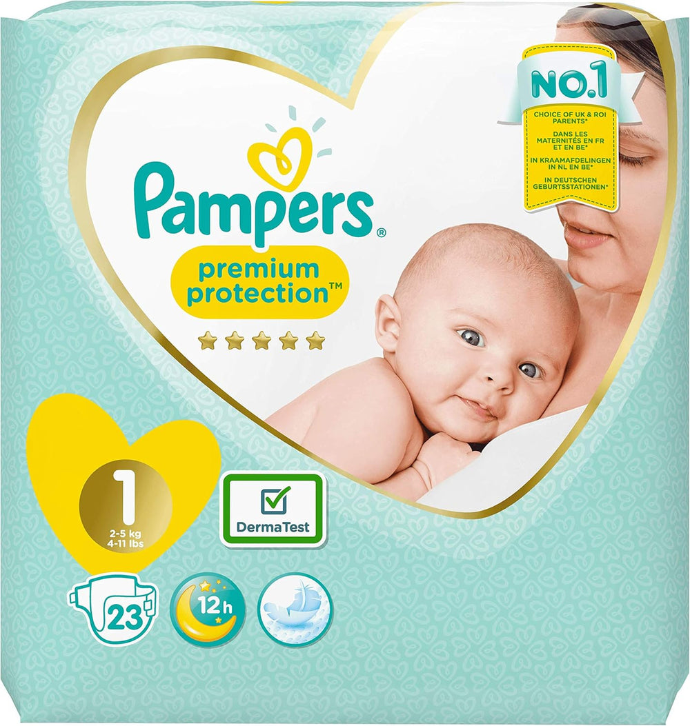Pannolini Pampers Premium Protection New Baby, taglia 1 (neonato), 22 pezzi