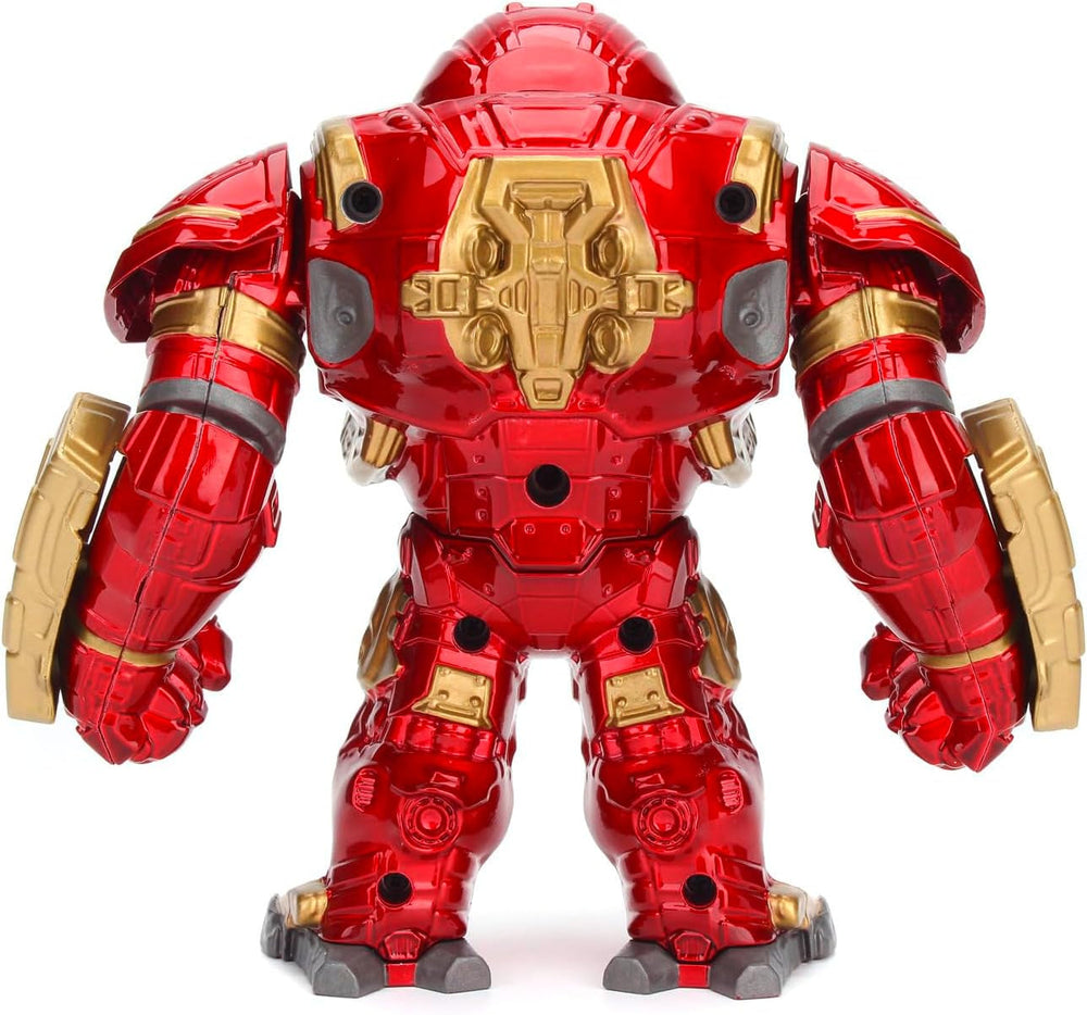 Jada Toys Marvel Figure Hulkbuster e Ironman, Casco aperto e chiuso, Personaggi da collezione, Set, Pressofuso, Rosso, Misura: 6 pollici Hulkbuster e 2 pollici Ironman Action Figure Naty Shop