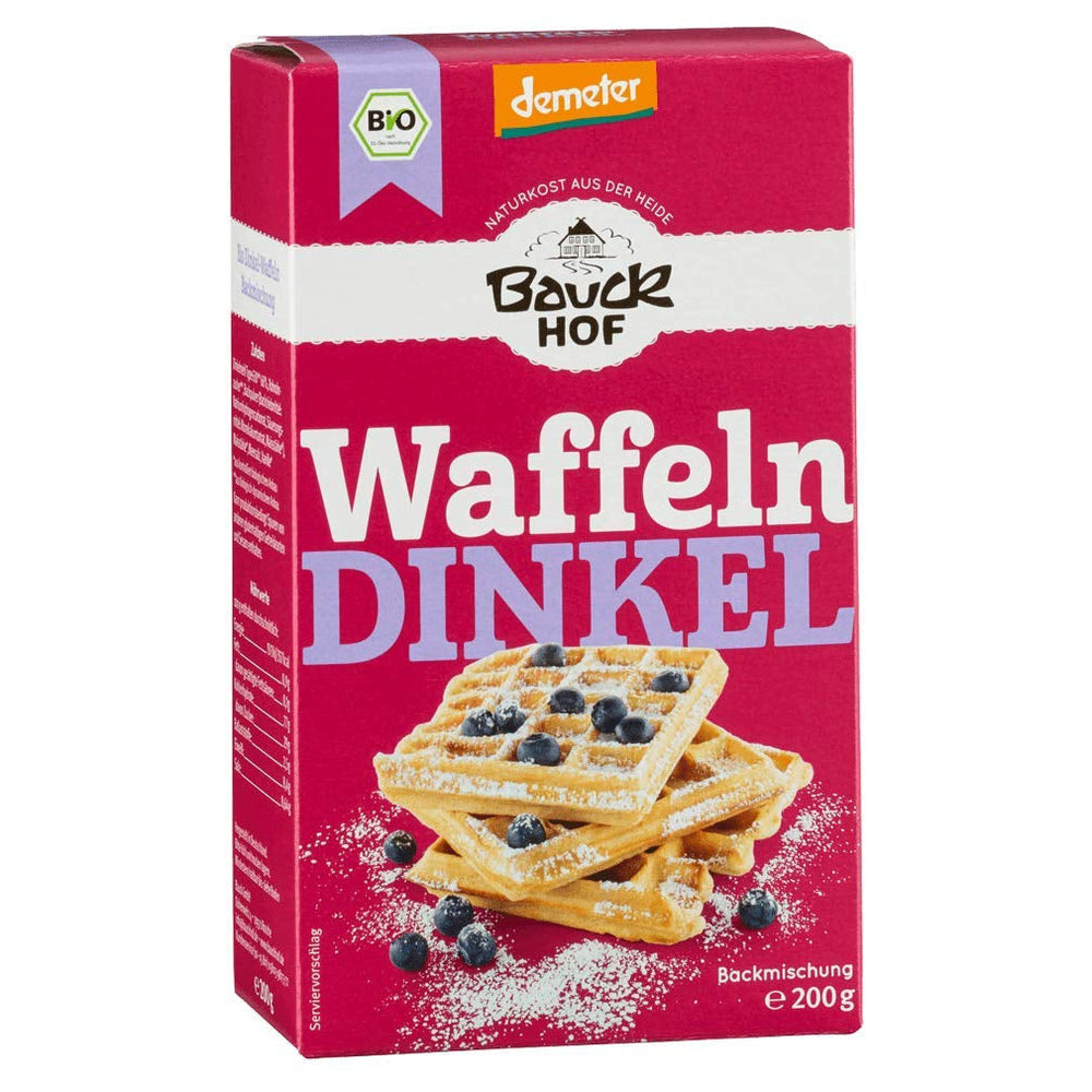 Demeter Bauck Hof Bio Dinkel Wafflen, 200 G Miscela per cuocere e cucinare Naty Shop 200 G (2Er Pack)