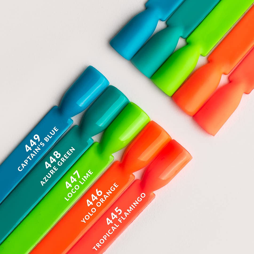 Smalto UV Semilac Hybrid 447 Loco Lime 7ml Collezione Neonz