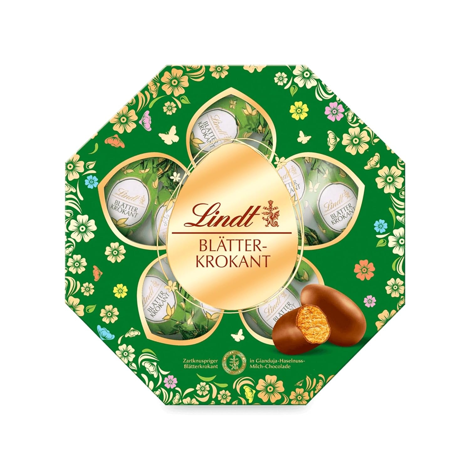 Scatola Lindt Cioccolato Flaky Fragile | 170 g| Uova di cioccolato gianduia al latte e nocciole, delicate e croccanti | Cioccolato pasquale | Regalo di cioccolato | Uova di Pasqua | Uova di cioccolato