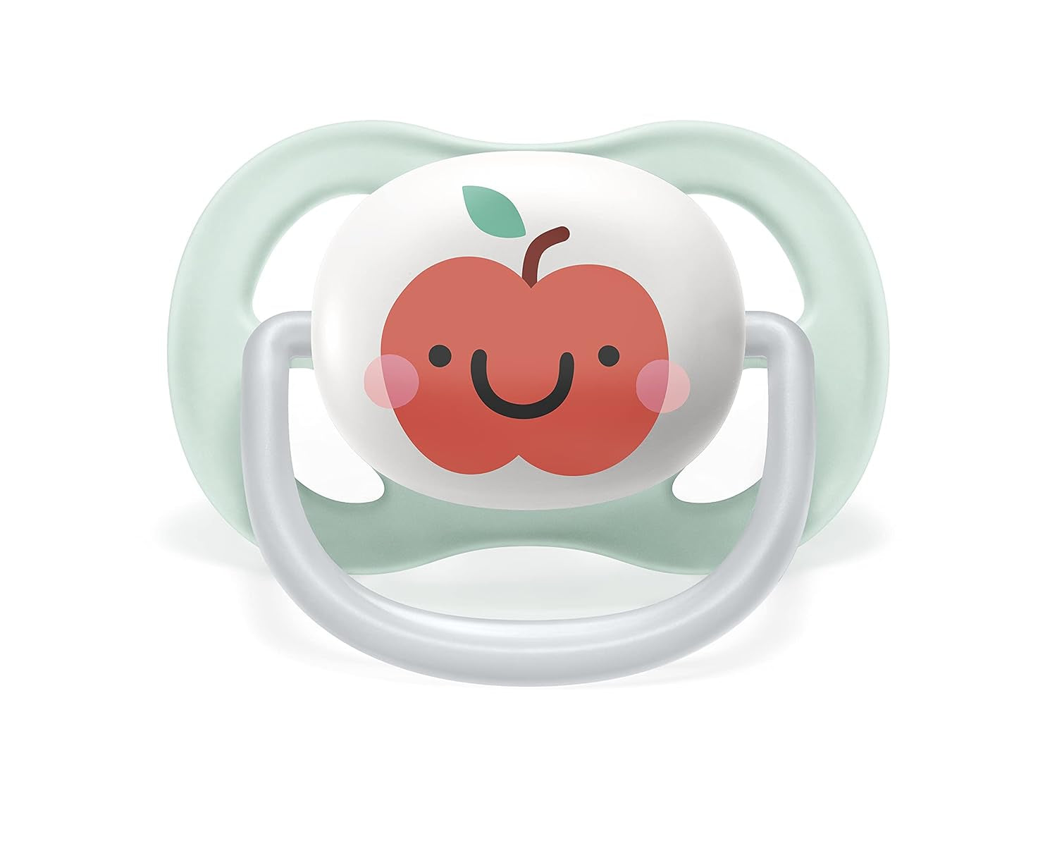 Suzetă Philips AVENT ultra air - pachet de 2, fără BPA, respirabilă, pentru bebeluși 0-6 luni, inclusiv cutie de transport și sterilizare, măr/pară (model SCF080/17)