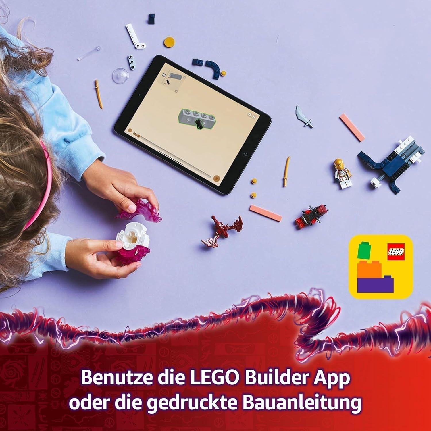 LEGO NINJAGO Spinner Spinjitzu del drago di Sora - Giocattolo ninja d'azione con 2 minifigure - Piccolo set da gioco per bambini - Idea regalo per ragazzi e ragazze di 6 anni 71824 Set da costruzione Besuche den LEGO-Store