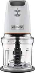 Kenwood Easychop CHP61.000WH, Zerkleinerer Mit Vier Klingen, Schüssel 0.5 L, Druckantrieb, 2 Geschwindigkeiten, Rutschfester Ring, Spülmaschinenfest, Eisbrecher, 500 W, Weiß Kitchen Naty Shop