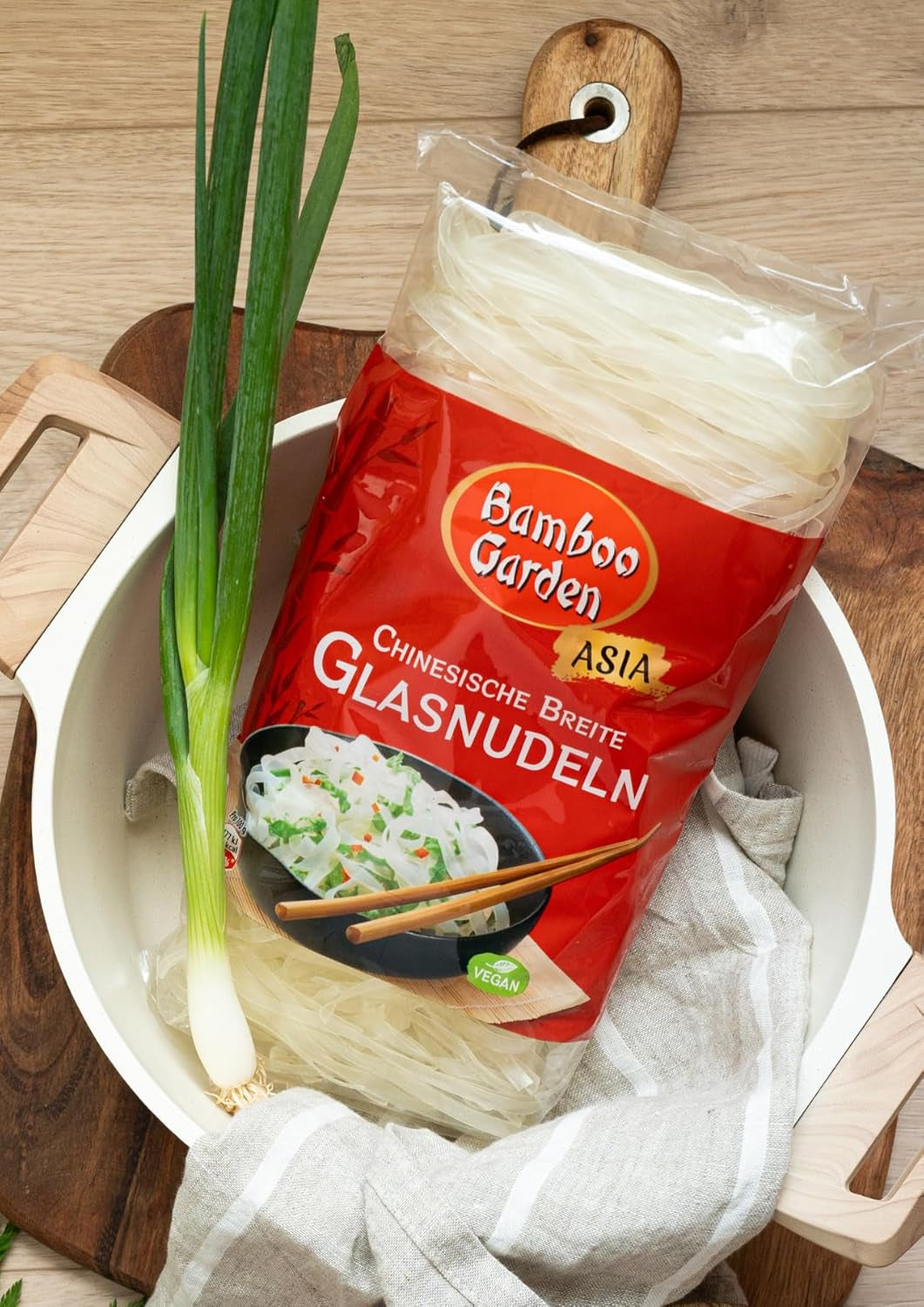 Tagliatelle cinesi larghe in vetro, 250 g (il design della confezione può variare)