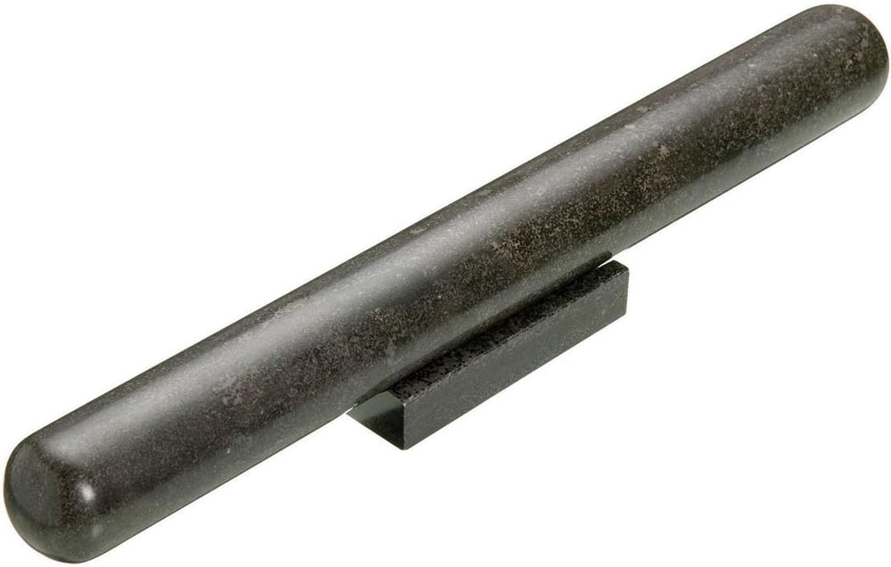 MasterClass Nudelholz und Stand aus schwarzem Marmor, 1 - Pack, Schwarz