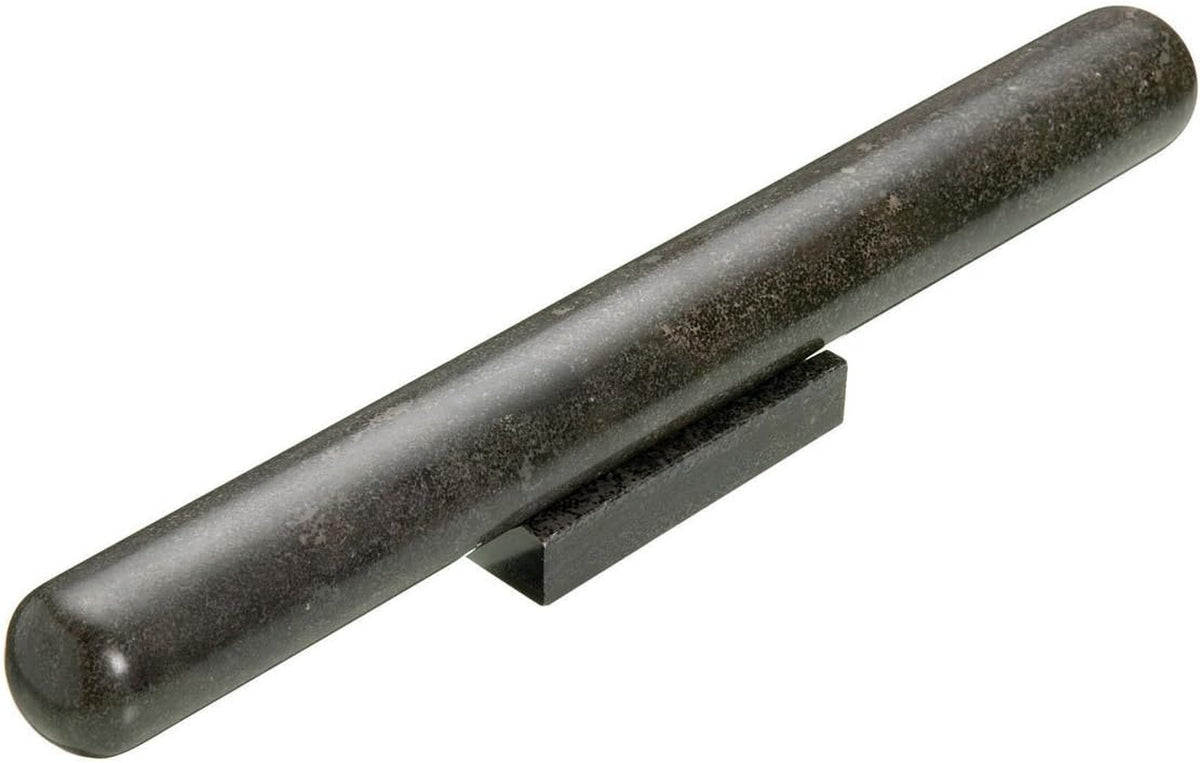 MasterClass Nudelholz und Stand aus schwarzem Marmor, 1 - Pack, Schwarz