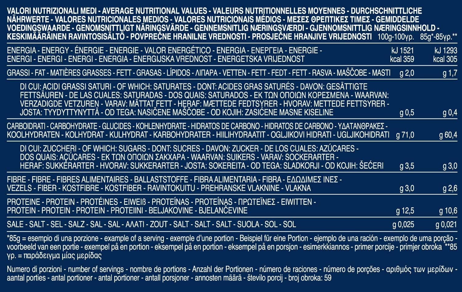 Barilla Pasta Farfalle n. 65,5 kg