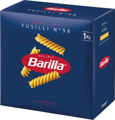 Pasta Barilla Classico Fusilli n. 98, di grano duro di alta qualità, sempre al dente, 1 kg