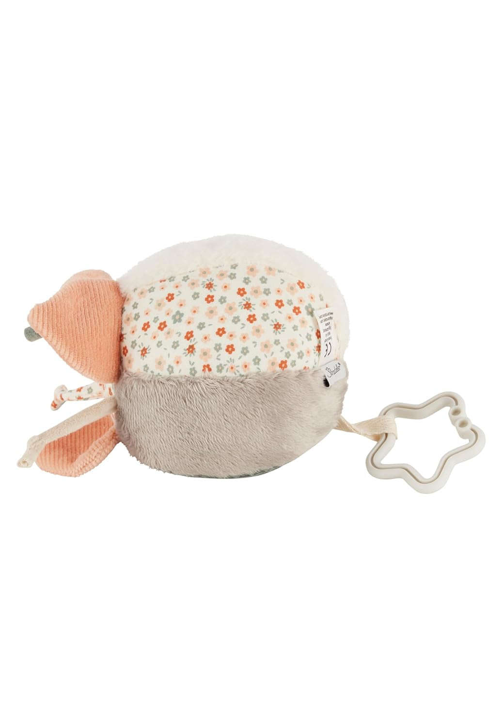 Sterntaler fabric ball farm - Minge textilă pentru bebeluși din combinații de țesături moi - Jucărie pentru bebeluși umplută cu vată de poliester - Minge pentru bebeluși pentru prindere și joacă, colorată Jucarii Bebe Naty Shop