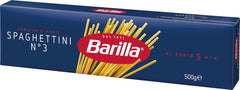 Pasta Barilla Classica Spaghettini n. 3 semole di grano duro di alta qualità, sempre al dente (1 x 500 g)