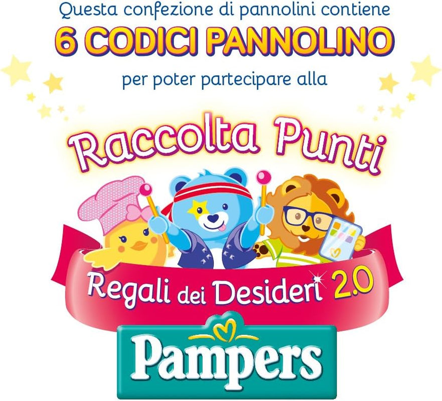 Pannolini Pampers Sun and Moon Midi, taglia 3 (4-9 kg), 120 pannolini