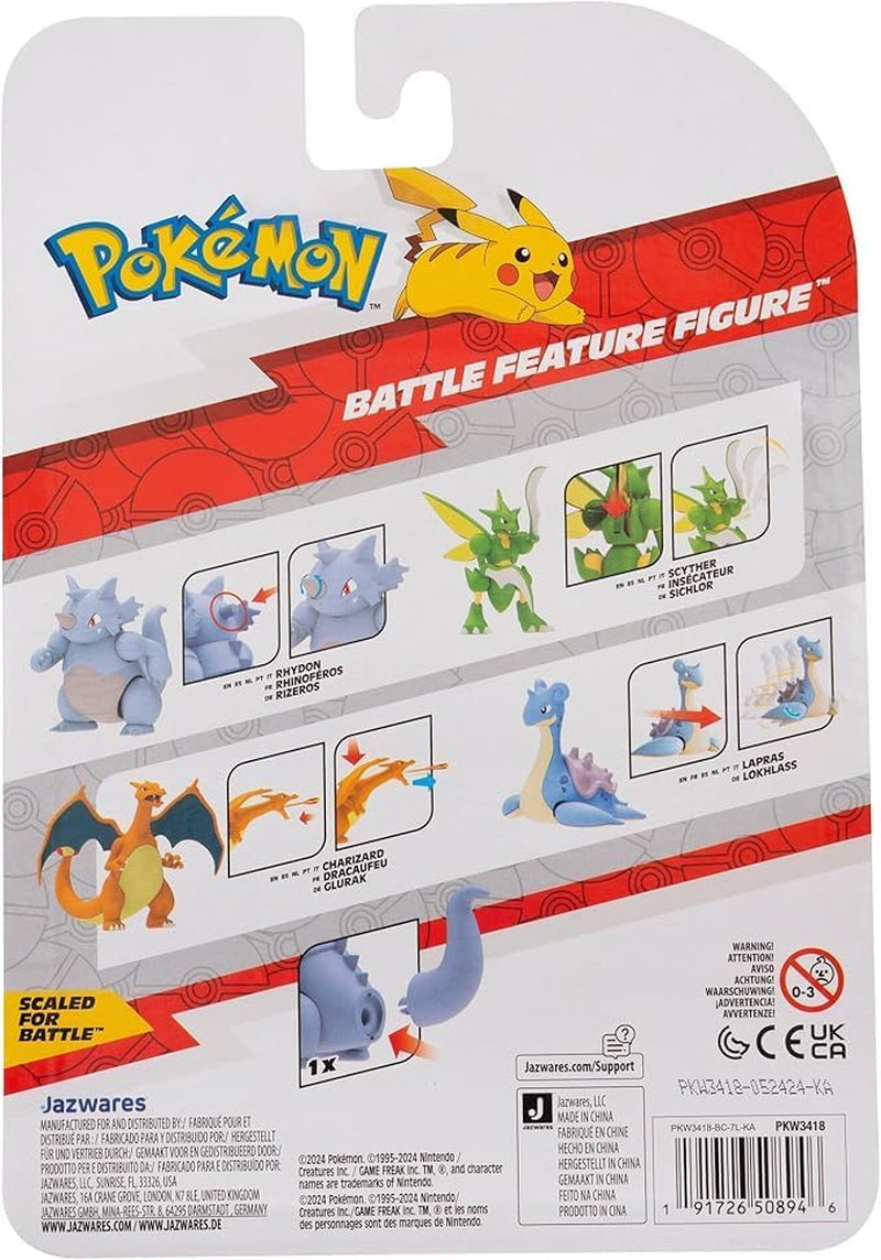 Pokémon PKW3418 - Battle Feature Figure - Figura mobile ufficiale Rizeros 11,5 cm Action figure Naty Shop