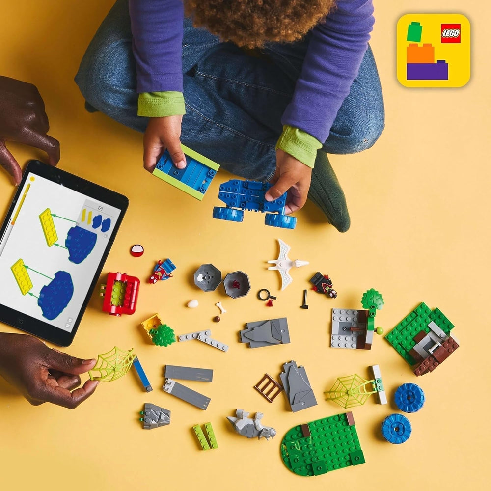 LEGO Marvel La squadra di Spidey in missione di salvataggio nel camion Dino Costruisce un'auto giocattolo per supereroi Set avventura per bambini 4+ Spidey e i suoi super amici 11199 Set da costruzione Acquista il negozio LEGO