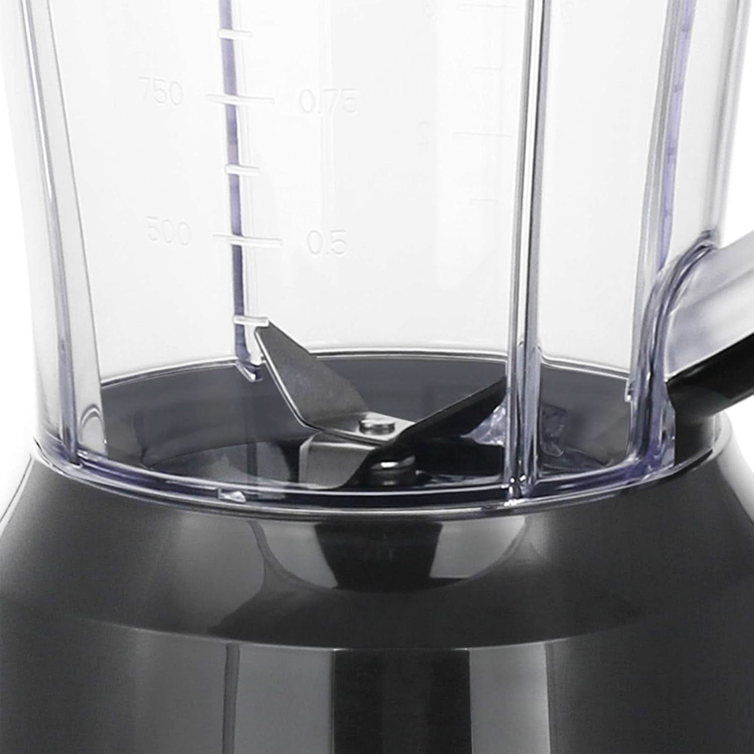 Emerio Standmixer BPA Frei Crush Ice Funktion 1.5L Behälter 2 Geschwindigkeiten + Pulse Funktion Messereinheit Aus Edelstahl Sicherheitsschalter Geschirrspülgeeignet 500 Watt BL-12816.8 Schwarz Bucatarie Naty Shop