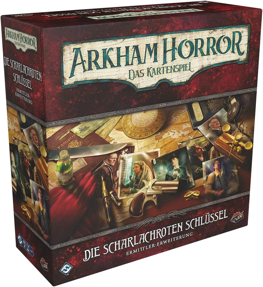 Fantasy Flight Games, Arkham Horror: LCG, Gioco base, Gioco per esperti, Gioco di carte, 1-4 giocatori, Età 14+, 45+ minuti, Tedesco, Multicolor, Colorato