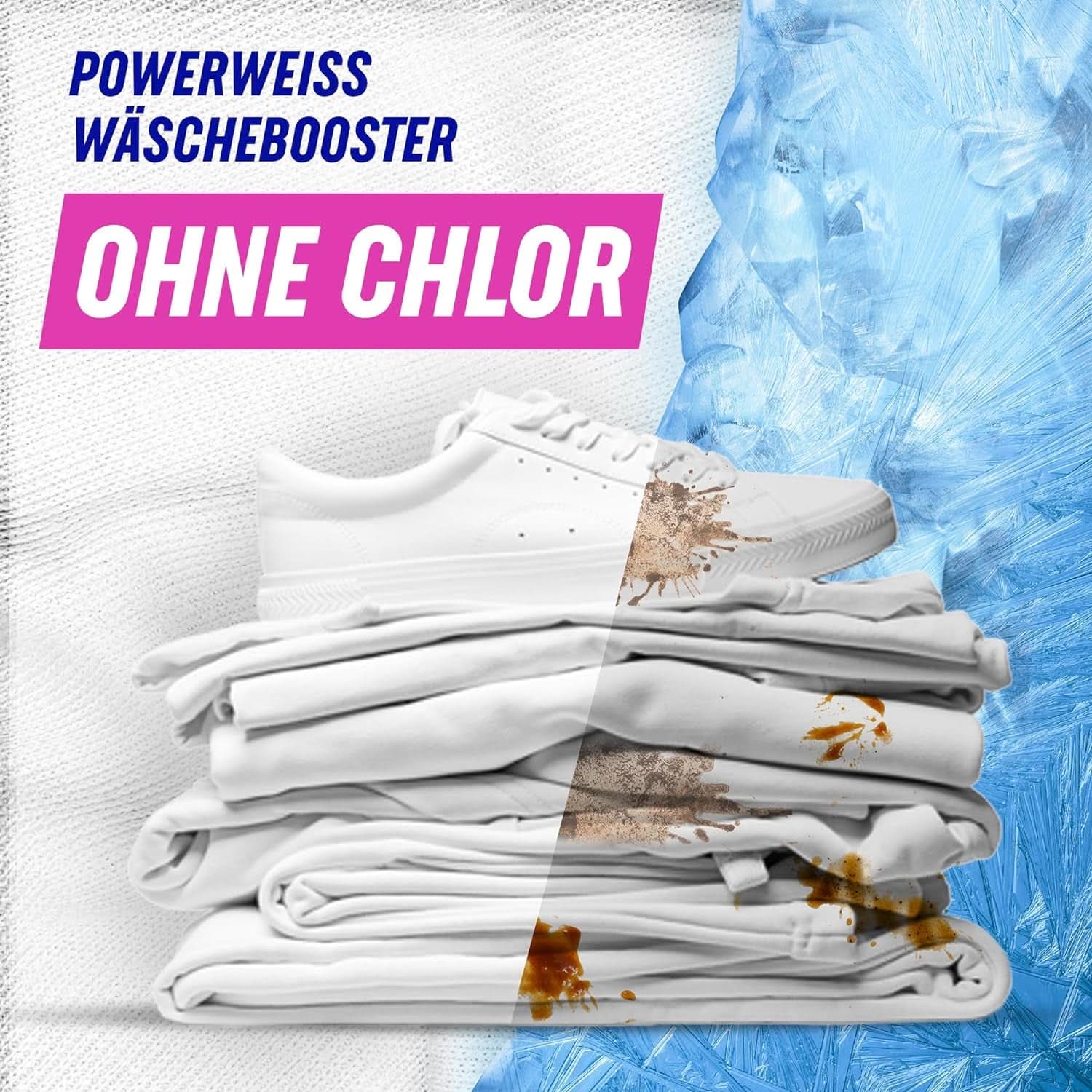 Vanish Oxi Action Powerwhite Powder - 1 X 1.125 Kg - polvere smacchiatore migliorativo per bucato senza cloro - per bucato bianco Detersivi Bucato Naty Shop