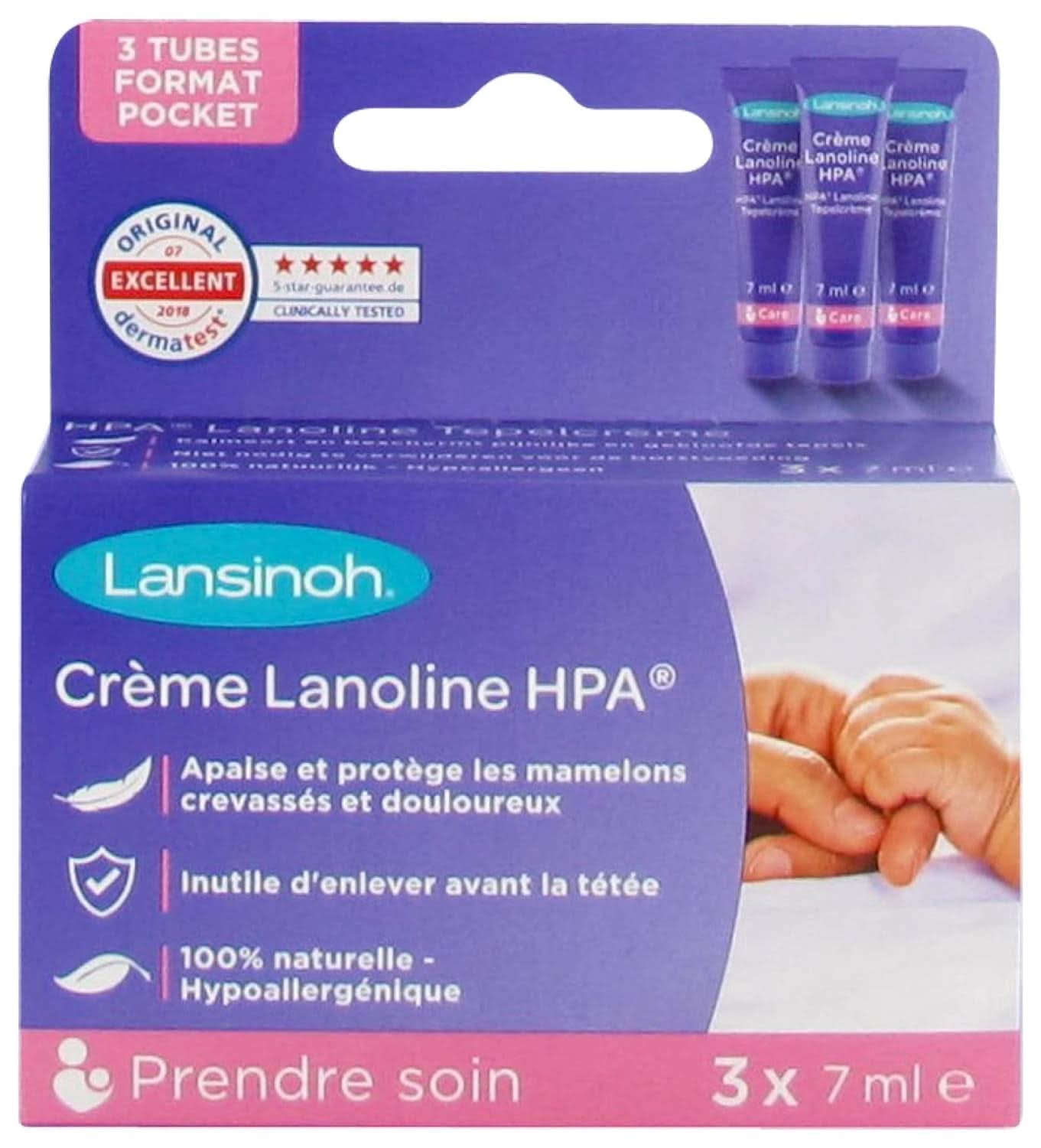 Lansinoh I Lanolina HPA Crema, 3 X 7 Ml Accessori Alimentazione e Allattamento Bebe Naty Shop