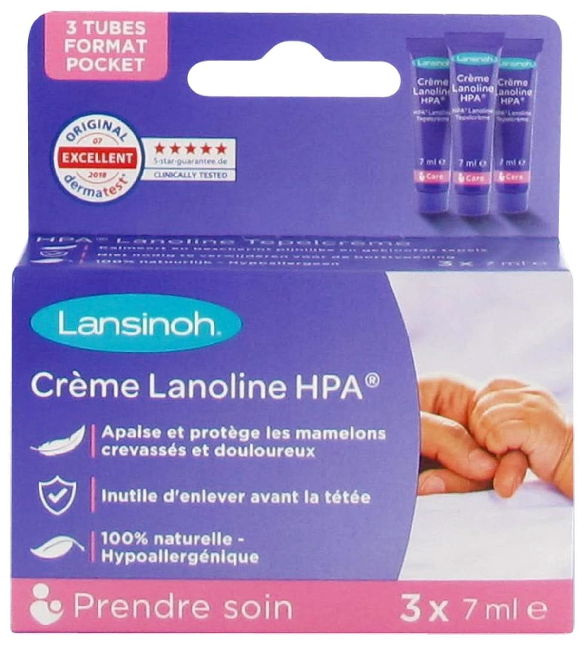 Lansinoh I Lanolina HPA Crema, 3 X 7 Ml Accessori Alimentazione e Allattamento Bebe Naty Shop