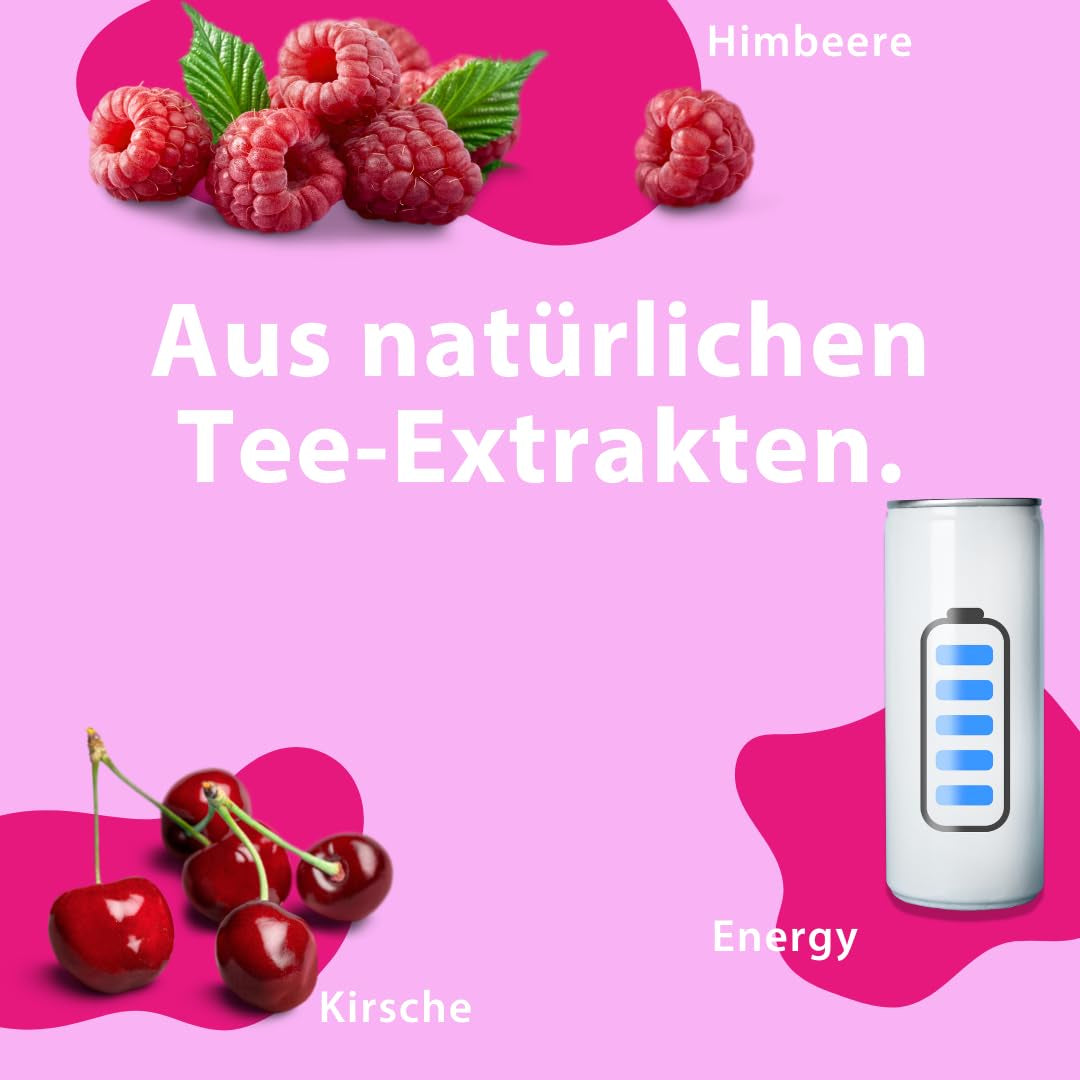 TEABALLS - Set de 3 POWER TEA MIX - ZMEURĂ, ENERGIE, CIREȘE Pentru aproximativ 120 de cești de ceai