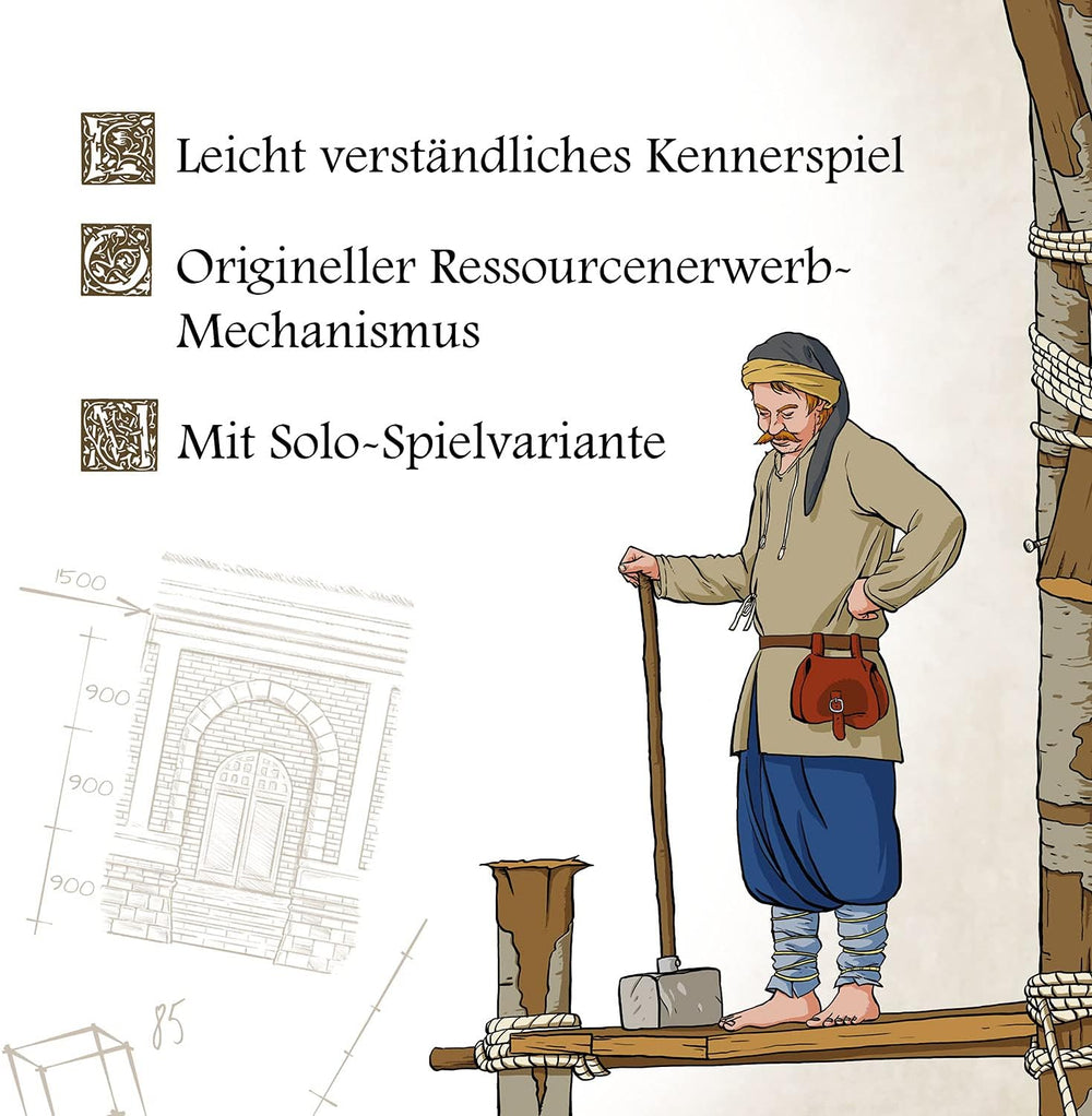 KOSMOS 682156 Cattedrale Rossa, Costruttori dello Zar, Gioco di strategia con speciale meccanismo di dadi, Gioco da tavolo per 1-4 giocatori dai 12 anni in su, Gioco per intenditori