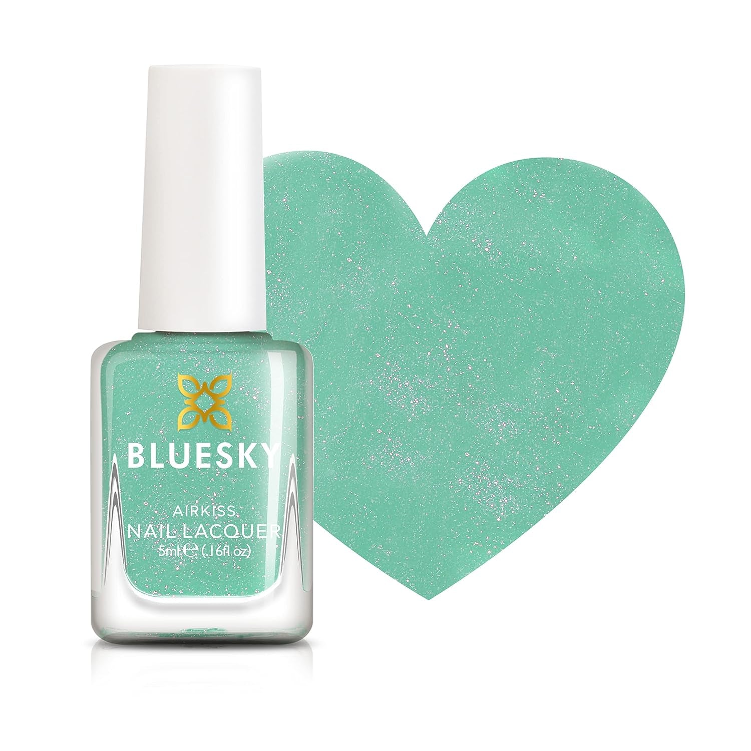 Smalto per bambini Bluesky - Turquoise Splash, Verde turchese. Smalto per unghie per bambini, non tossico, facile da rimuovere, a base d'acqua, non scivoloso, 5 ml