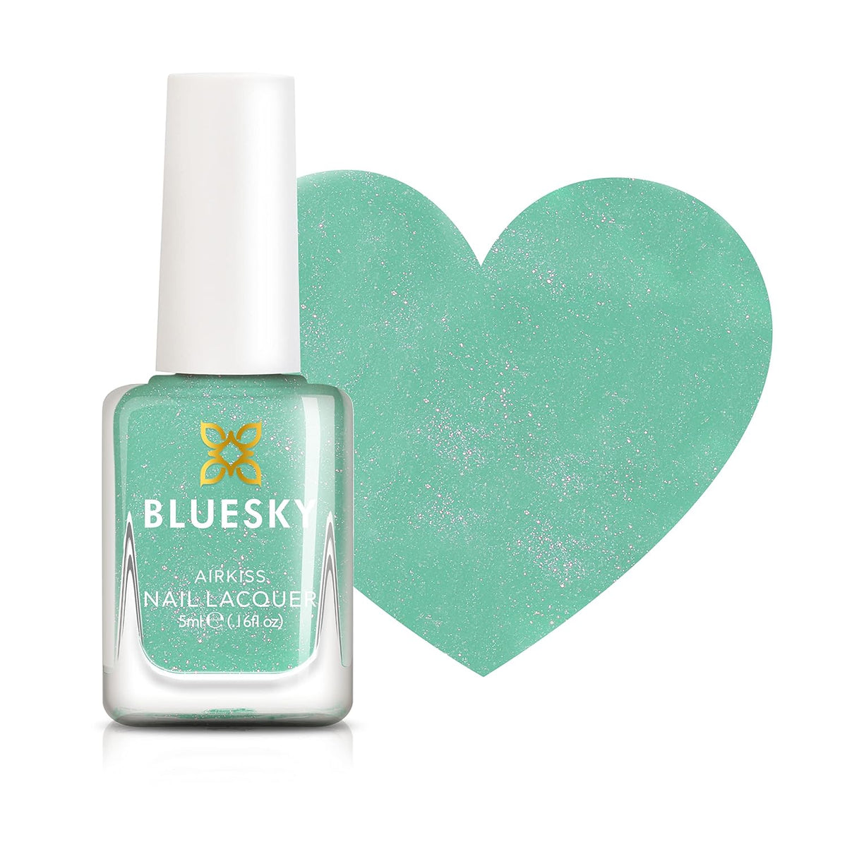 Smalto per bambini Bluesky - Turquoise Splash, Verde turchese. Smalto per unghie per bambini, non tossico, facile da rimuovere, a base d'acqua, non scivoloso, 5 ml