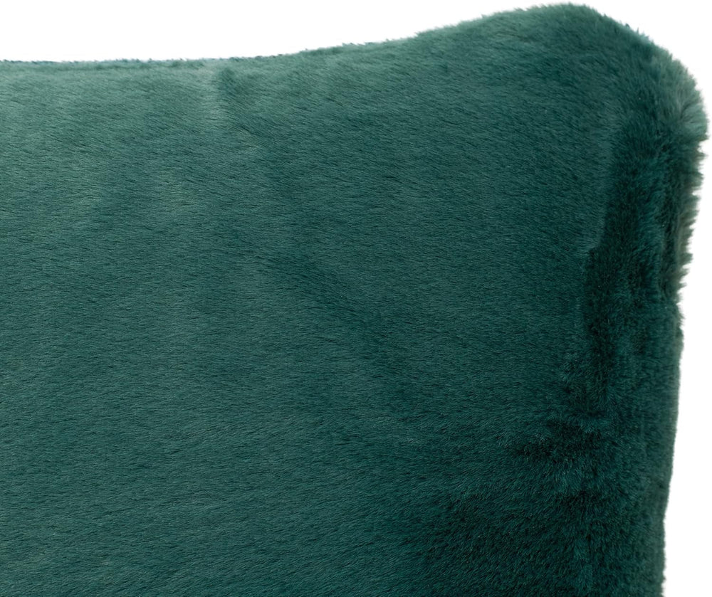 Gözze - Federa per cuscino confortevole, Merino Feeling, 50X50 cm - Verde scuro Letti e coperte Besuche den Gözze-Store