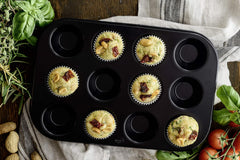 Dr. Oetker - Teglia tradizionale in alluminio con rivestimento antiaderente (colore: nero), 1 pezzo. Stampi e teglie Naty Shop