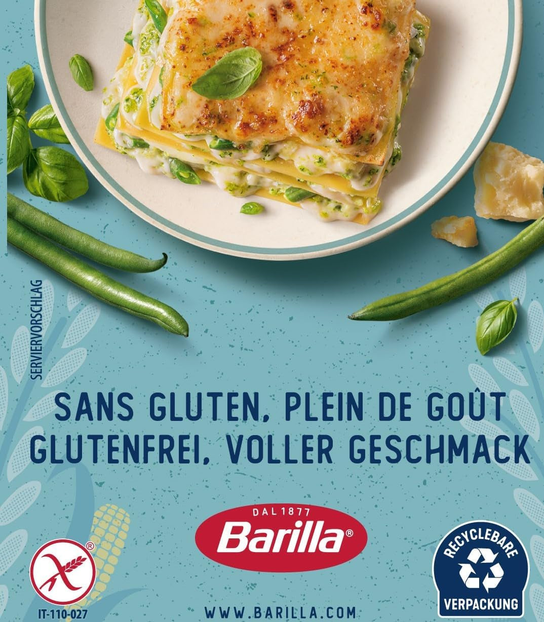 Barilla Penne Rigate pasta senza glutine a base di delizioso mais e riso - perfette per chi soffre di celiachia o intolleranza al glutine (14 x 400g)