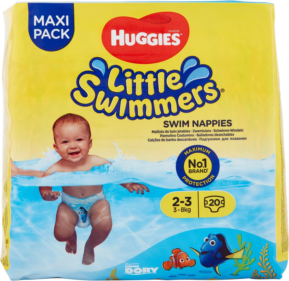 Pannolini Huggies Little Swimmers, taglia 2-3 (3-8 kg), 1 confezione (1 x 20 pezzi)