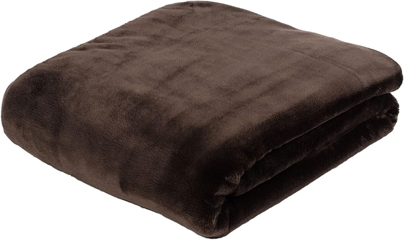 Gözze - Comoda coperta Premium Cashmere-Feeling, 500 G/M², 180 X 220 Cm - senape Letti e coperte Besuche den Gözze-Store Chocolate 130 X 170 Cm