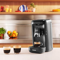 Espressor cu capsule PHILIPS Senseo Maestro – Tehnologie Intense Plus, Espresso de înaltă calitate, Design ecologic, Rezervor de apă de 1,2 l, Funcție Memo, Indicator de detartrare (CSA260/60)