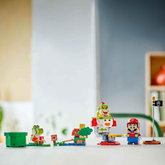 LEGO Super Mario Adventure cu Mario interactiv, set cu cărucior de clovn junior, Yoshi de jucărie, cadou Nintendo pentru băieți, fete și gameri de la 6 ani 71439 Seturi de constructie Besuche den LEGO-Store