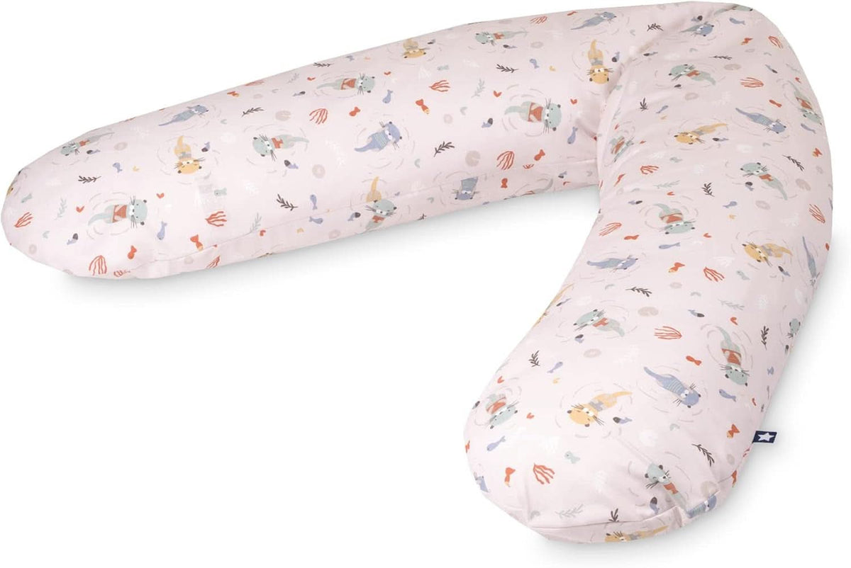 Julius Zöllner pernă de alăptare din jersey aprox. 190 cm | umplutură 42 litri microperle Eps | Fabricat în Germania | capac din jersey 100% bumbac Accesorii Hrana si Alaptare Bebe Naty Shop Micul Otti