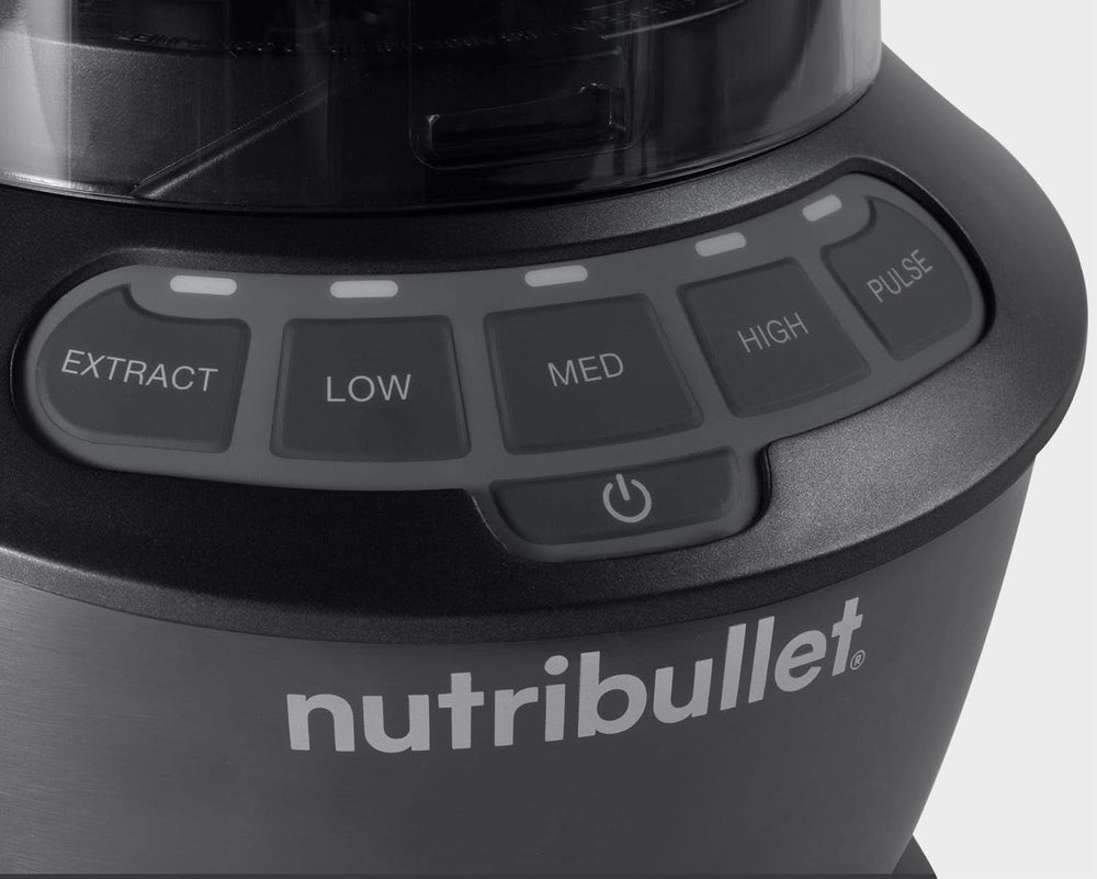 Frullatore Nutribullet Full Size, Mixer elettrico, Mixer multifunzione, Mixer professionale, Potenza 1000 Watt, Becher 1,6 L, Grigio, NBF450DG Kitchen Naty Shop