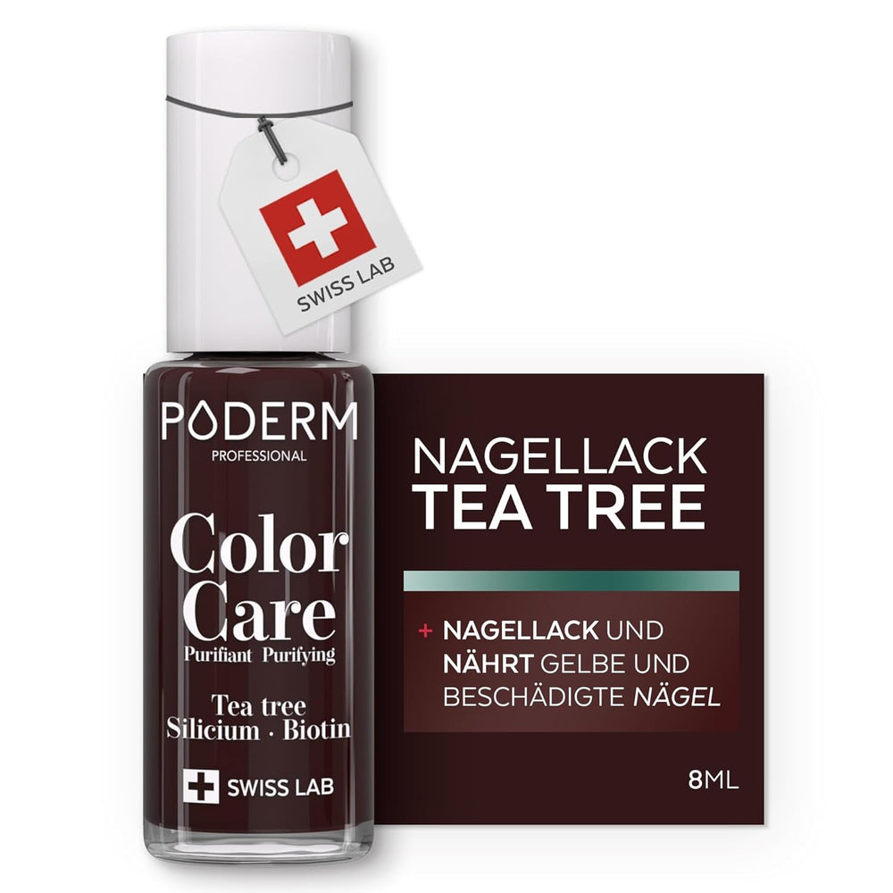 PODERM – STRAT DE TEN Strălucire și Protecție – Îmbogățit cu ULEI DE ARBORE DE CEAI – Asigură o culoare de lungă durată – Ingrediente naturale și vegane – Laboratorul Elvețian