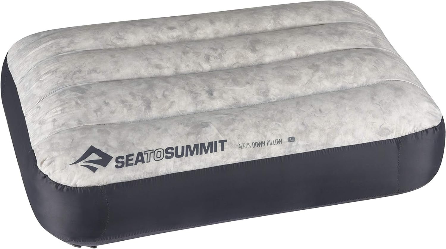 Sea to Summit - Aeros Down Travel Pillow L - Ultralight & Inflabilă - Material 10D - Pernă din puf Premium - Antiderapantă - Pentru drumeții și camping - 42 X 28 X 12 Cm - Gri - 95 G Perne calatorie Naty Shop Gri Mare